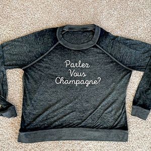 Betsy Johnson cropped sweatshirt Sz Small